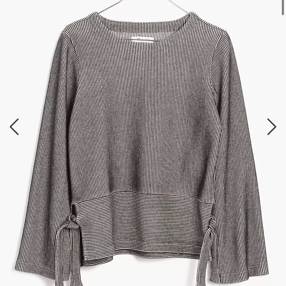 Madewell Sweaters - NWT Madewell French Rib Side-Tie Pullover